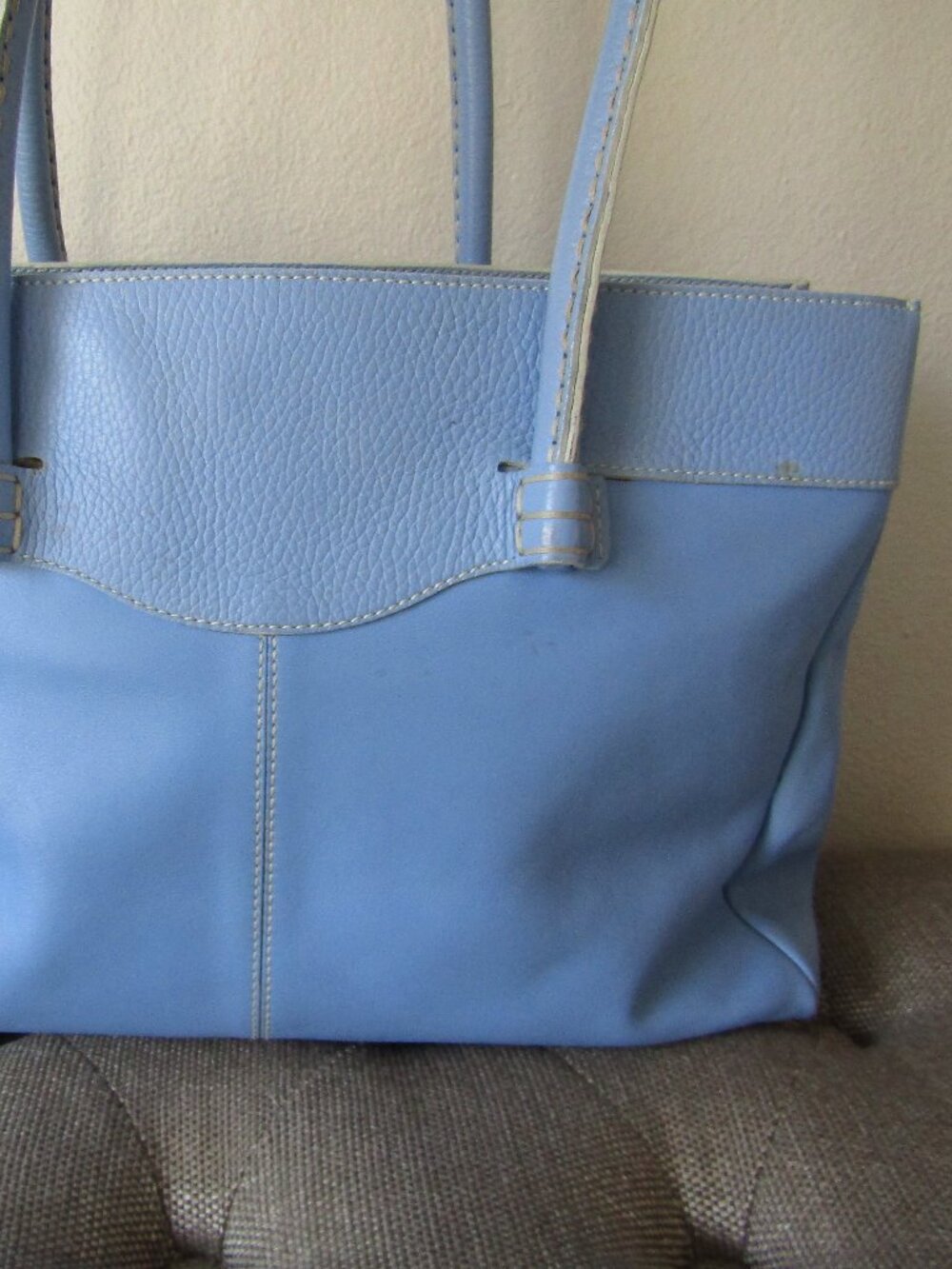 Tod's Powder Blue Leather Tote - Picture 12 of 16